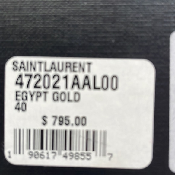 Brand New!  Never worn. Size 40 Saint Laurent sandals. - Picture 5 of 5
